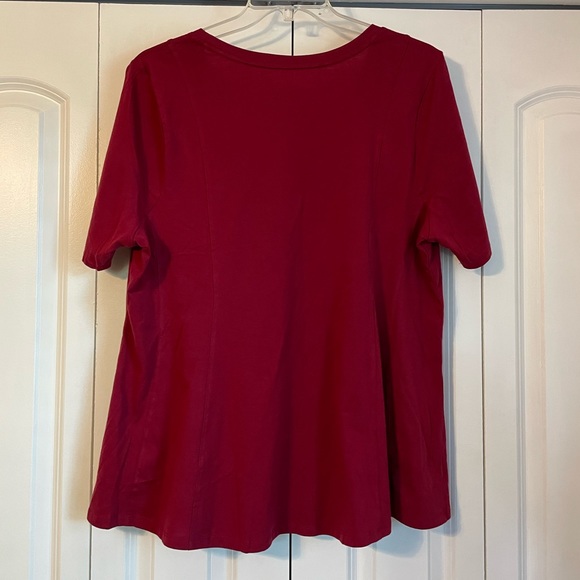 Lane Bryant V-Neck Fit & Flare Top Sz 18/20 - Picture 6 of 13